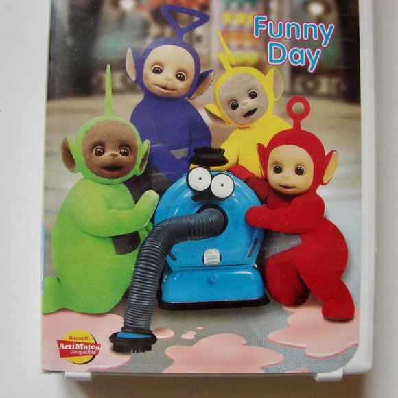 Teletubbies Funny Day VHS 1999 PBS Kids Clamshell Warner Bros Tested RARE - Picture 2 of 5